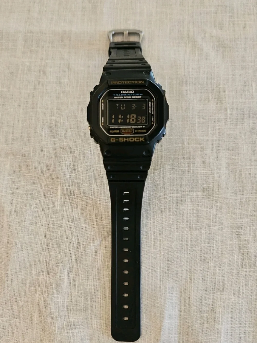 Casio G-Shock DW-5600 Bezel with DW 5025 Case Men's Black Digital Watch- 42mm